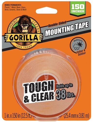 Double Sided Clear Mounting Tape - 1" x 150"