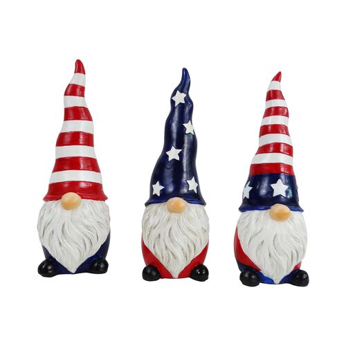 Patriotic American Gnome Statue