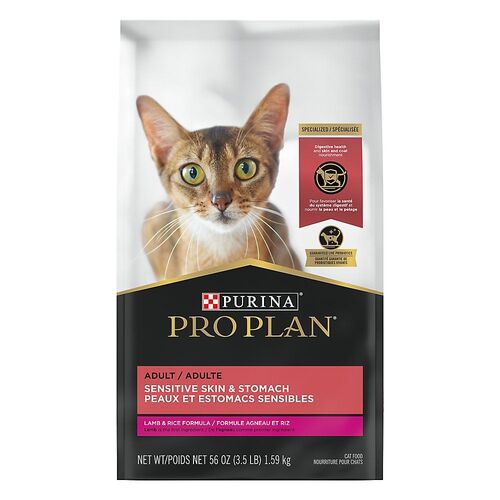 Pro Plan Specialized Sensitive Skin & Stomach Adult Cat Food 3.5 Lb