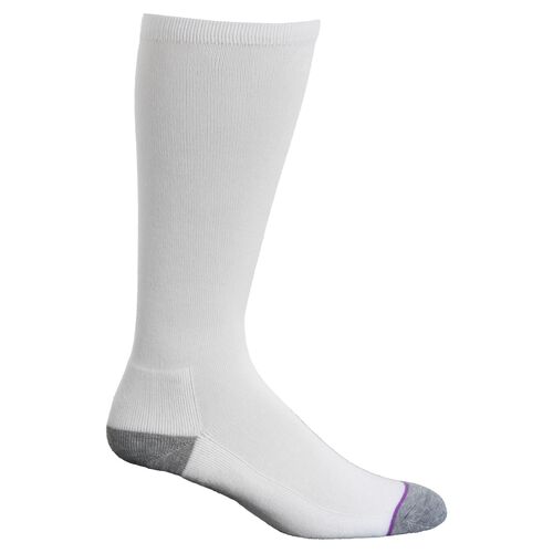 Women's Performance Over The Calf Sock in White