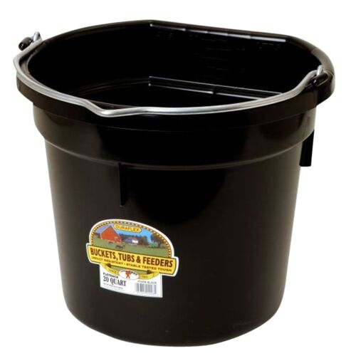 20 Quart Plastic Bucket in Black