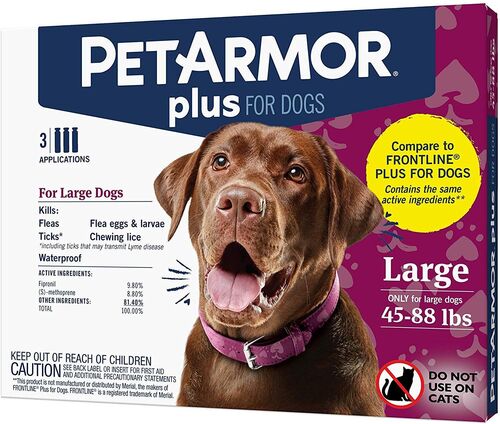 Petarmor Plus for Dog Treatment 45 to 88lbs