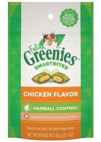 Chicken Flavored Smartbites Hairball Control Cat Treats - 2.1 oz