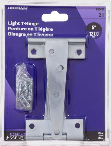 Hardware Essentials Zinc Light T-Hinge