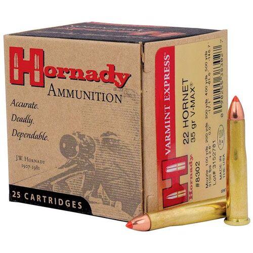 Varmint Express Ammo 22 Hornet 35gr V-Max