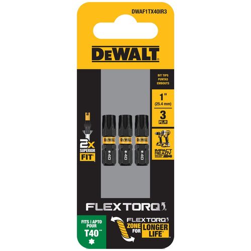 1" Torx FLEXTORQ Impact Driver Bits - 3-Pack