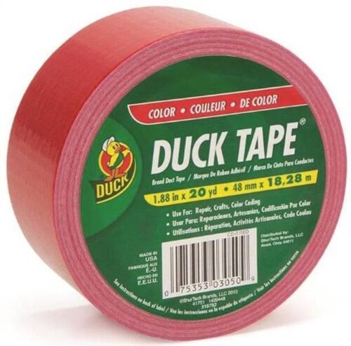 1.88" Width X 20 Yard Length, Red Duct Tape
