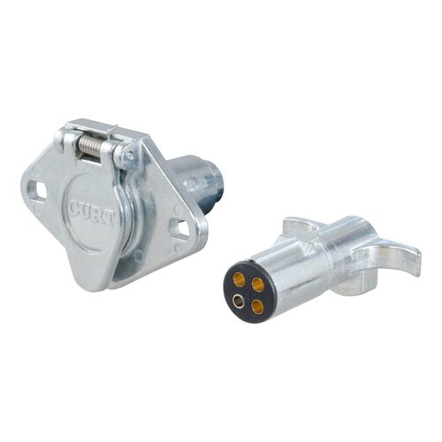 4-Way Round Connector Plug & Socket