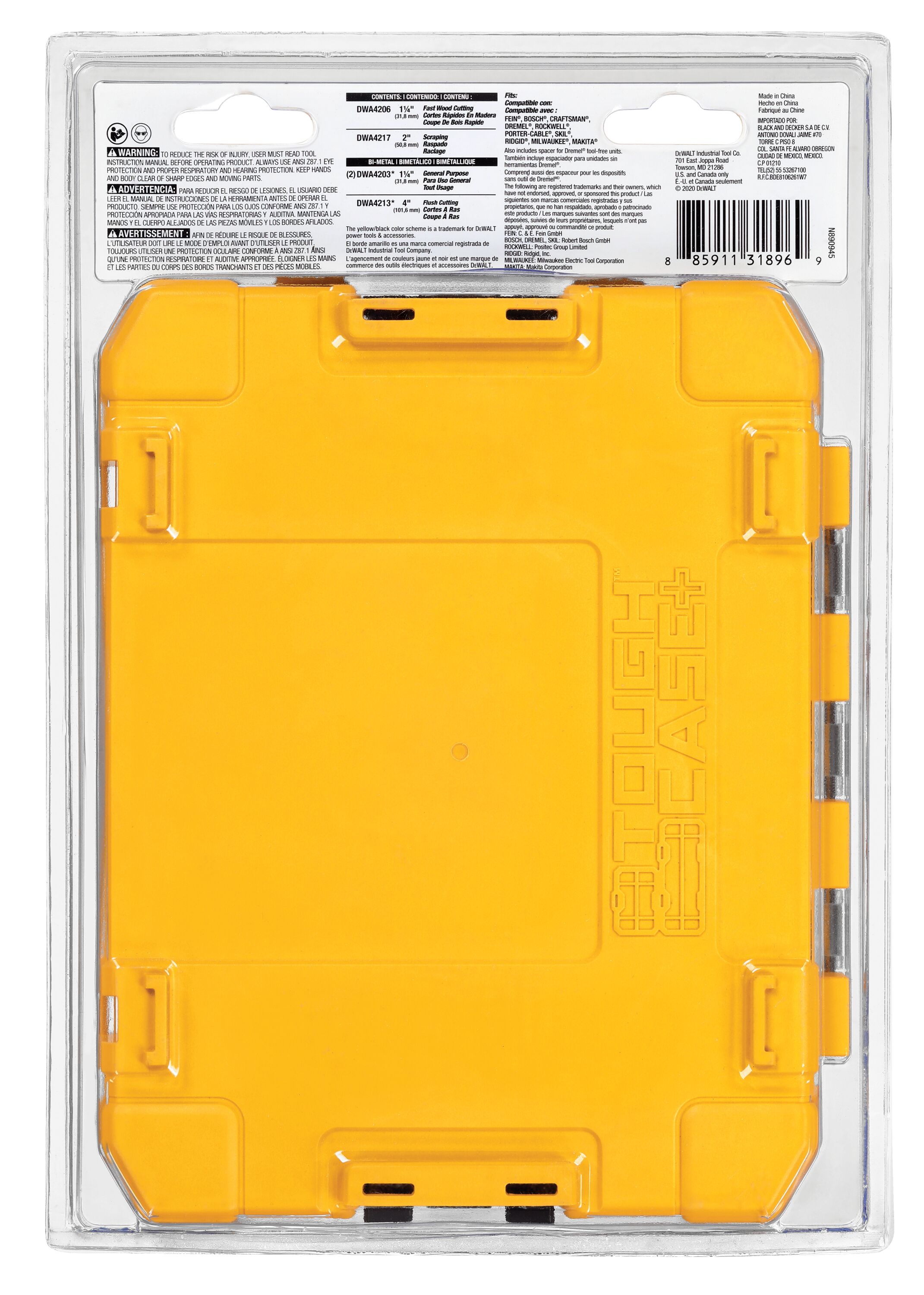 Dewalt 5 Piece Oscillating Blade Set