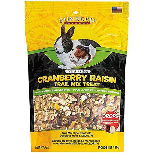 5 oz Cranberry Raisin Trail Mix Treats for Rabbits & Guinea Pigs