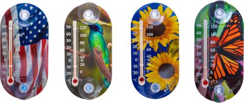 4" Photo Thermometer - Assorted
