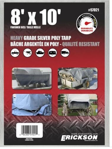 Silver Weave Tarp - 8' x 10'