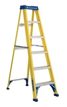 Fiberglass Step Ladder Type I - 6'