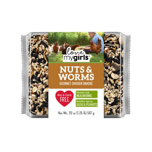 Nuts & Worms Gourmet Seed Cake Chicken Snacks - 20 oz