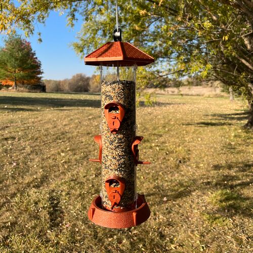 2-In-1 Hinged-Port Birdfeeder