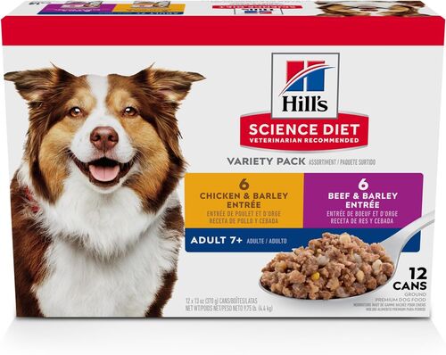 Adult 7+ Entree Can Variety Pack Dog Food - 12-Pack