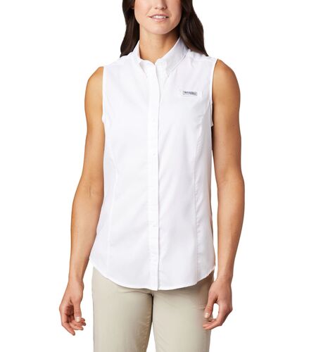 Women’s PFG Tamiami Sleeveless Shirt in White