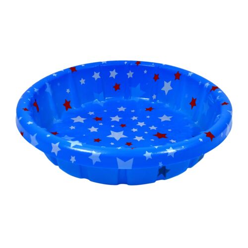 36" Round Kiddie Pool in Blue Stars