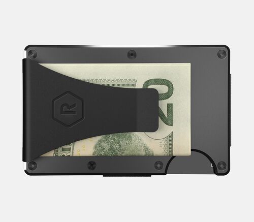 Money Clip Aluminum Wallet in Gunmetal