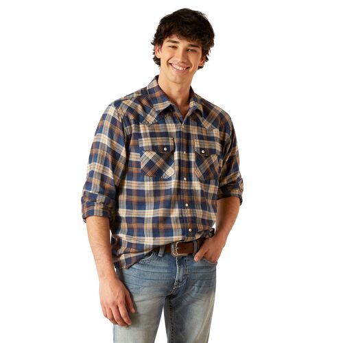 Men's Retro Hutton Long Sleeve Shirt in Comb Honey