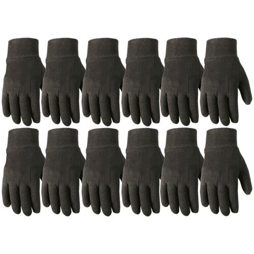 Men's 12-Pack Economy Jersey Knit Wrist Gloves