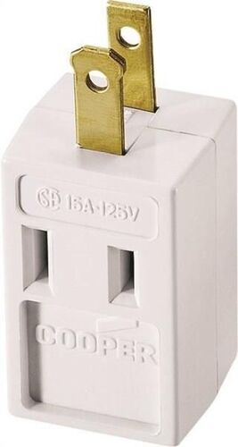 15 A, 125 V, 3 Outlet Non-Grounding Cube Outlet Adapter