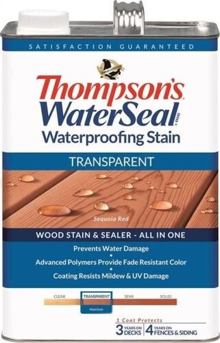 Sequoia Red Transparent Waterproofing Stain - 1 Gallon