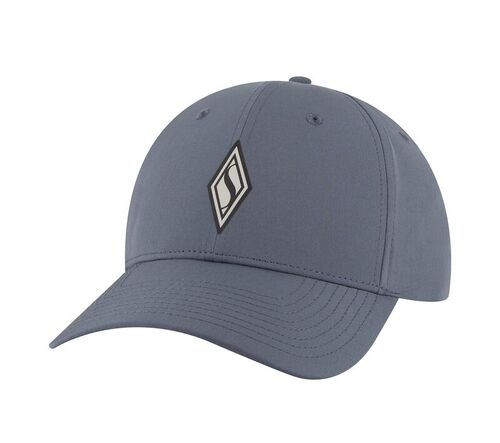 Skechweave Diamond Snapback Hat in Dark Grey