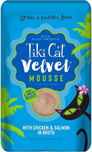 Velvet Mousse Chicken With Wild Salmon 2.8 oz Pouch