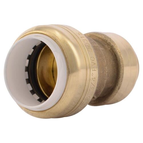 3/4" Push-to-Connect PVC IPS x CTS Brass Conversion Coupling Fitting