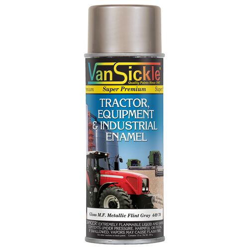 Tractor, Equipment, & Industrial Enamel Spray Paint in Massey Ferguson Metallic Flint Grey - 12 oz