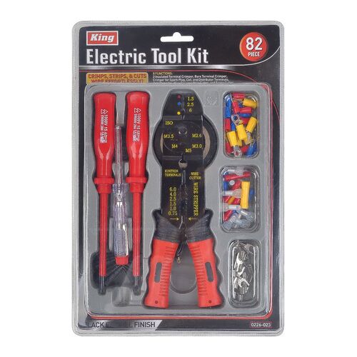 King Tool & Equipment Electric Crimping Tool Kit - 82 Piece