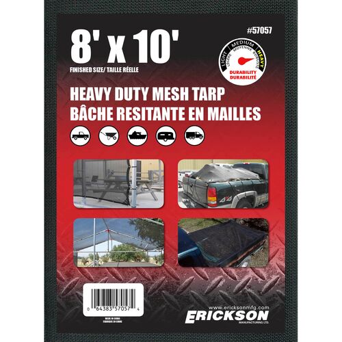 Heavy Grade Mesh Tarp in Black