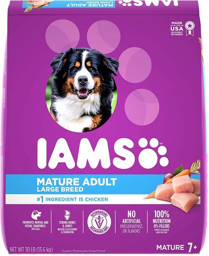 Mature Adult Large Breed Chicken Dry Dog Food - 30 lb