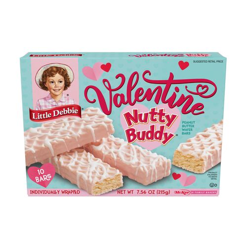 Valentine Nutty Buddy Bars - 10 Count