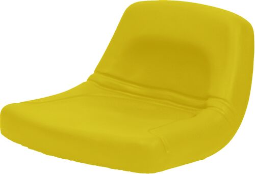 Low-Back Steel Pan Seat in Yellow