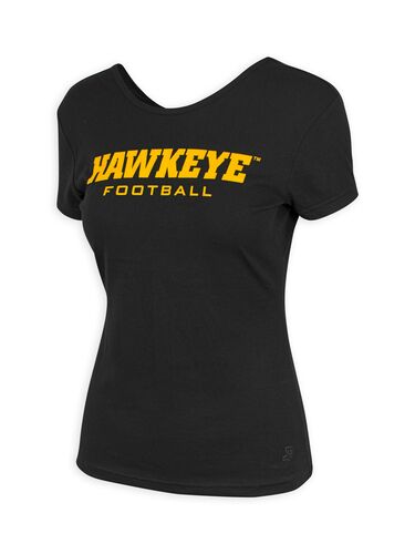 Women's Sandra Open Back Iowa Short Sleeve T-Shirt