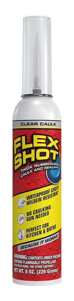 Flex Shot Thick Rubber Adhesive Sealant - Clear
