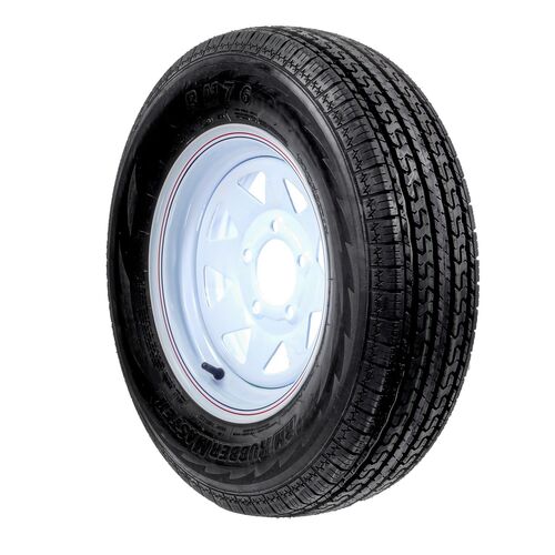 High Speed Trailer Tire Assembly 4-Ply 4.8-8 TL (5 on 4.5 Bolt Pattern)