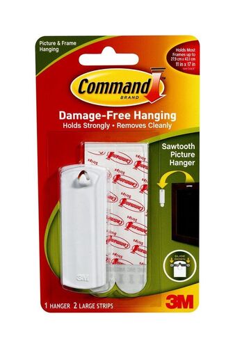Command White Sawtooth Picture Hanger Kit