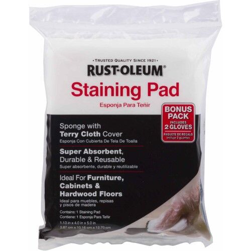 Staining Pad Sponge with Terry Cloth Cover