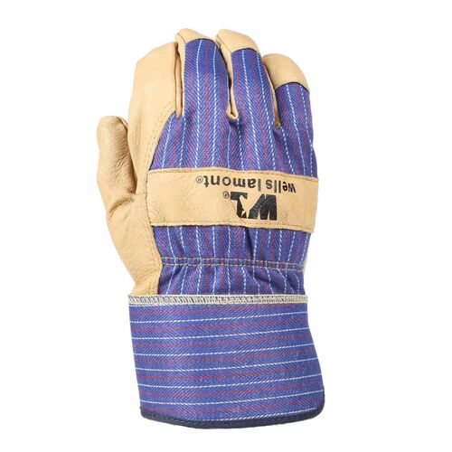 Men's Heavy Duty Cowhide Leather Palm Work Gloves