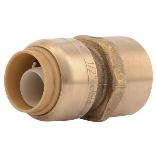 1/2" x 1/2" Push-to-Connect x FIP Brass Adapter Fitting