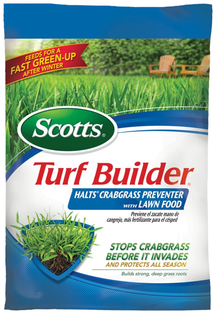 Turf Builder Halts Crabgrass Preventer with Lawn Food
