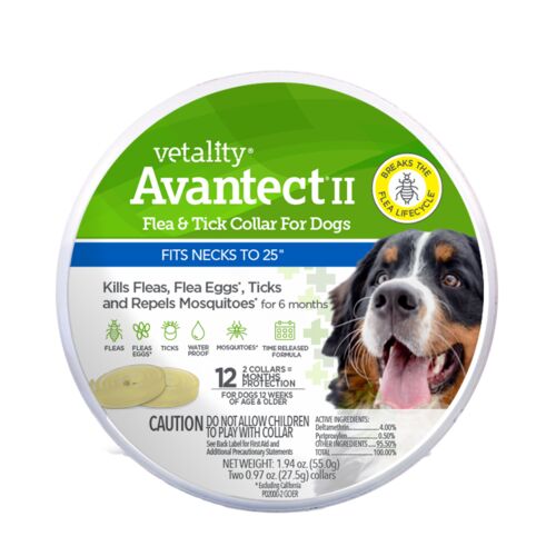 Avantect II Flea and Tick Collar for Dogs