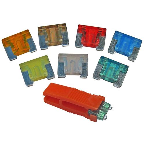 Assorted Pack of 7 ATM Low Profile Fuses and Fuse Puller