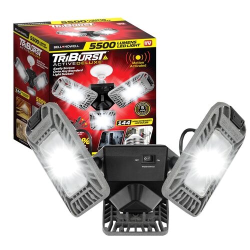 Bell+Howell Triburst Deluxe Motion Activated 5500 Lumen High Intensity Garage Light