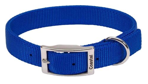 1 x 26 Double Ply Nylon Pet Collar in Blue