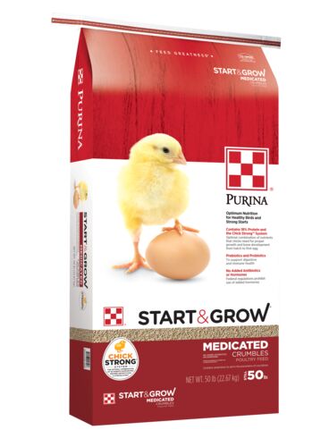 Start & Grow Medicated Poultry Feed - 50 lb