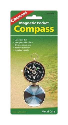 Magnetic Pocket Metal Case Compass